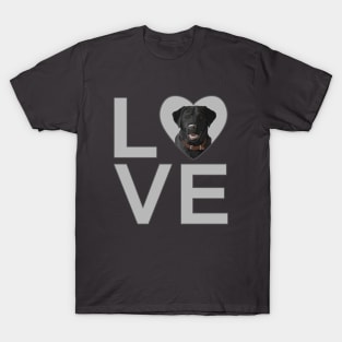 I Love Black Labrador Retrievers T-Shirt